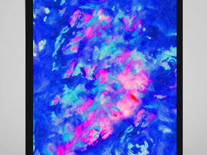 藍色肌理抽象油畫藝術(shù) 玄關(guān)掛畫與健身空間的完美融合